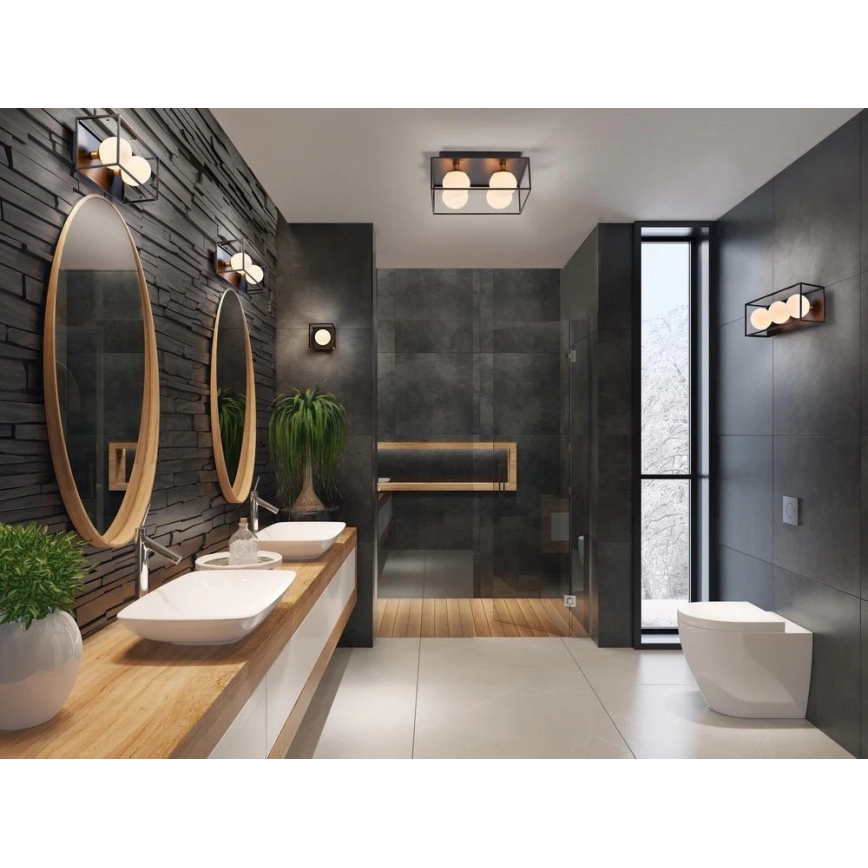 Ledvance - Udendørs væglampe DECOR SQUARE 3xG9/28W/230V IP44