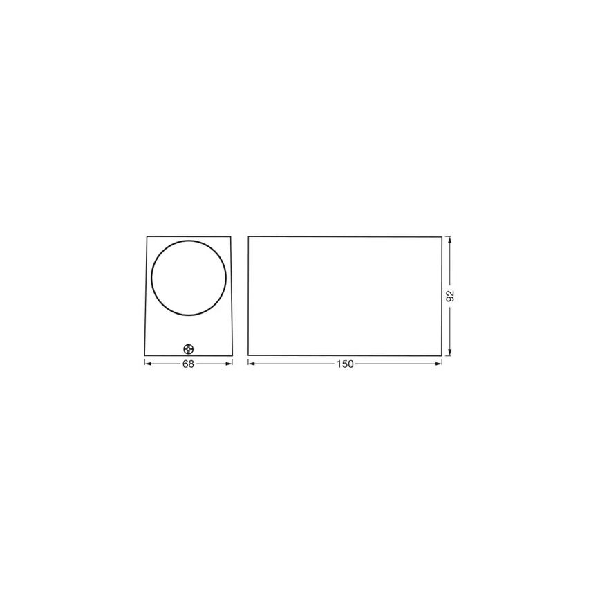 Ledvance - Udendørs væglampe ENDURA CLASSIC 2xGU10/35W/230V IP44
