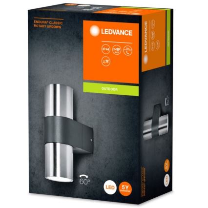 Ledvance - Udendørs væglampe ENDURA ROTARY 2xGU10/5W/230V IP44