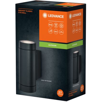 Ledvance - Udendørs væglampe ITYS 2xGU10/35W/230V IP65