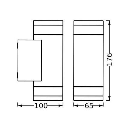 Ledvance - Udendørs væglampe IVE 2xGU10/35W/230V IP65