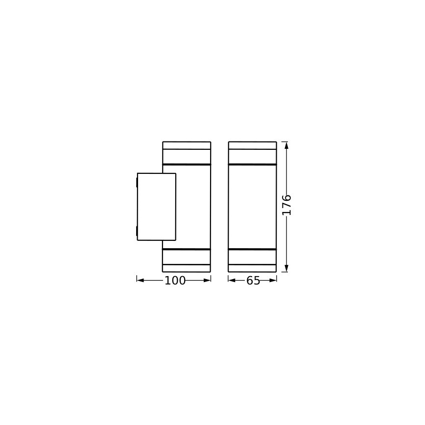 Ledvance - Udendørs væglampe IVE 2xGU10/35W/230V IP65