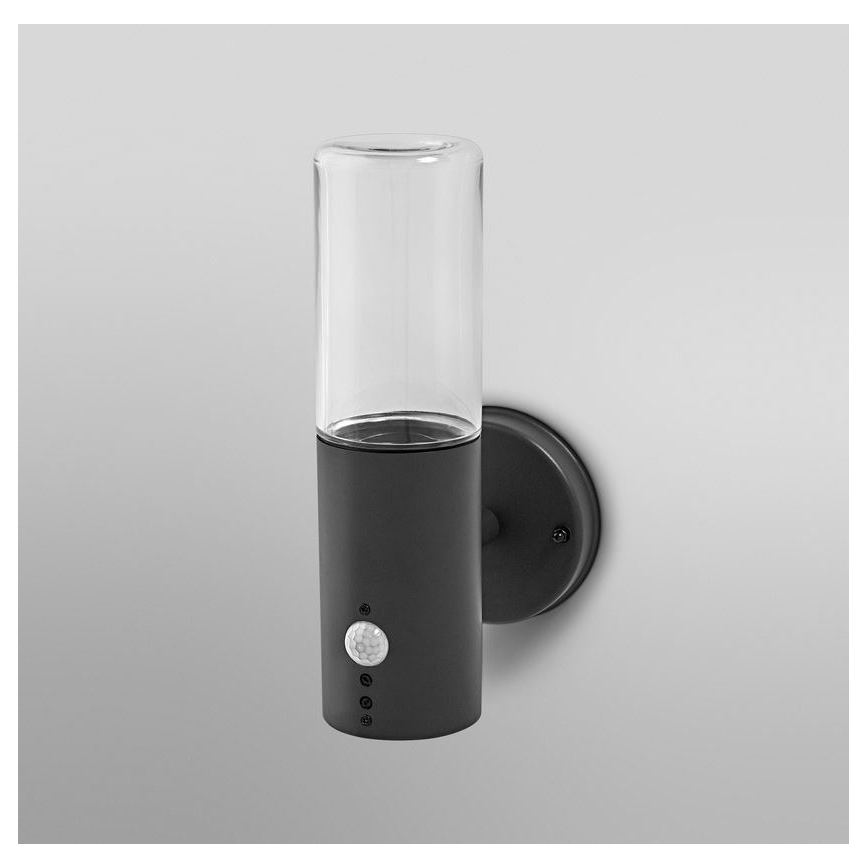 Ledvance - Udendørs væglampe med sensor FIGO CYLINDER 1xE27/20W/230V