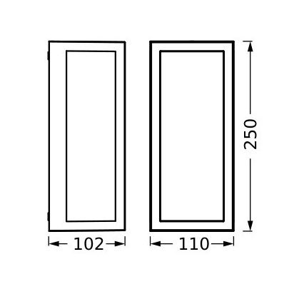 Ledvance - Udendørs væglampe RADO 1xE27/18W/230V IP65