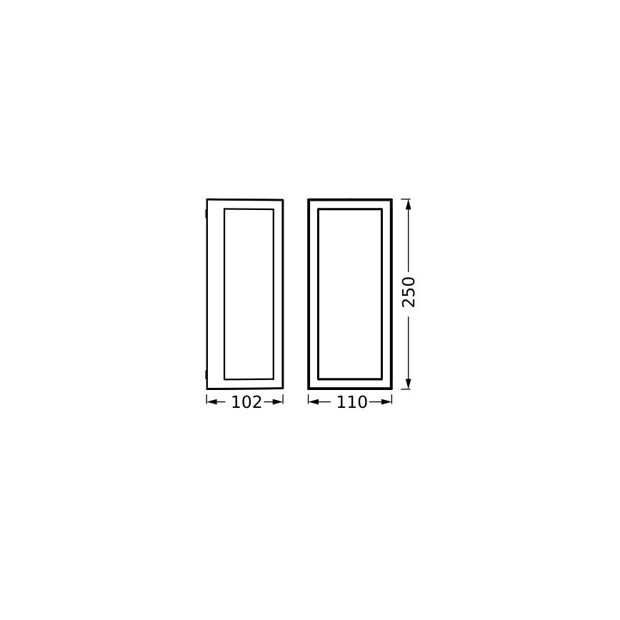 Ledvance - Udendørs væglampe RADO 1xE27/18W/230V IP65