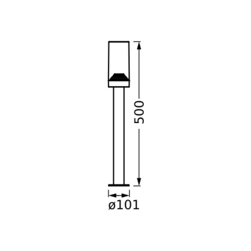 Ledvance - Udendørslampe AMBER 1xE27/20W/230V IP44