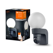 Ledvance - Udendørslampe dæmpbar med sensor og kamera SMART+ 1xE27/15W/230V IP44 Wi-Fi