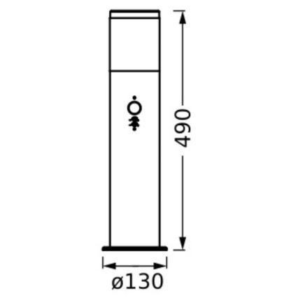 Ledvance - Udendørslampe med sensor EBRO 1xE27/20W/230V IP44