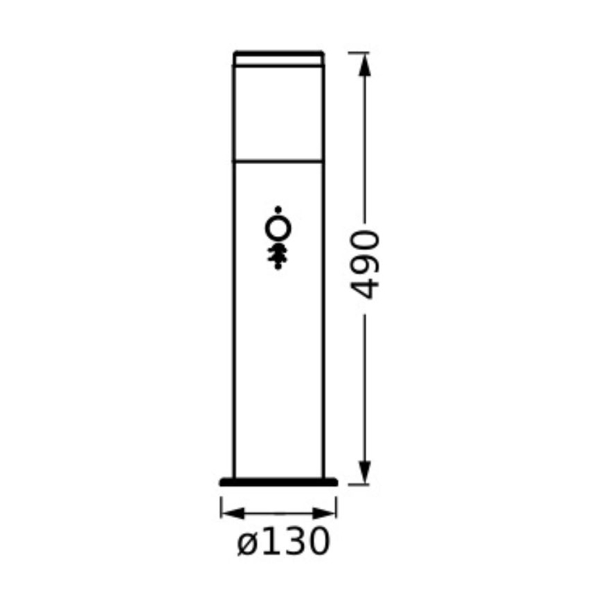 Ledvance - Udendørslampe med sensor EBRO 1xE27/20W/230V IP44