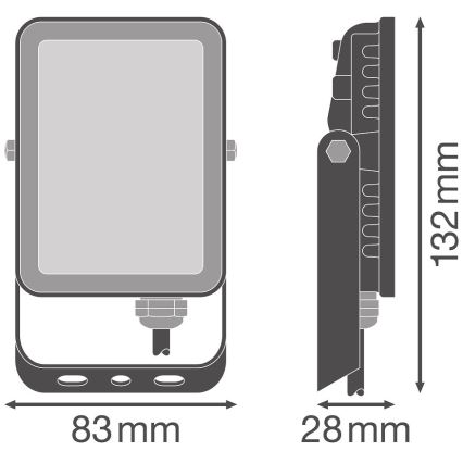 Ledvance - Væghængt LED projektør FLOODLIGHT LED/10W/230V 4000K IP65