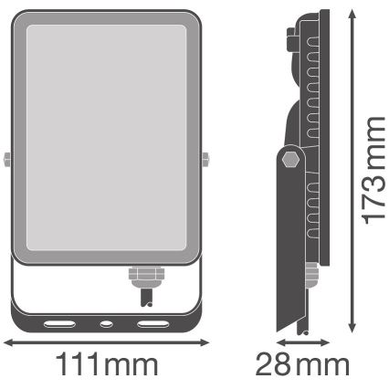 Ledvance - Væghængt LED projektør FLOODLIGHT LED/20W/230V 4000K IP65