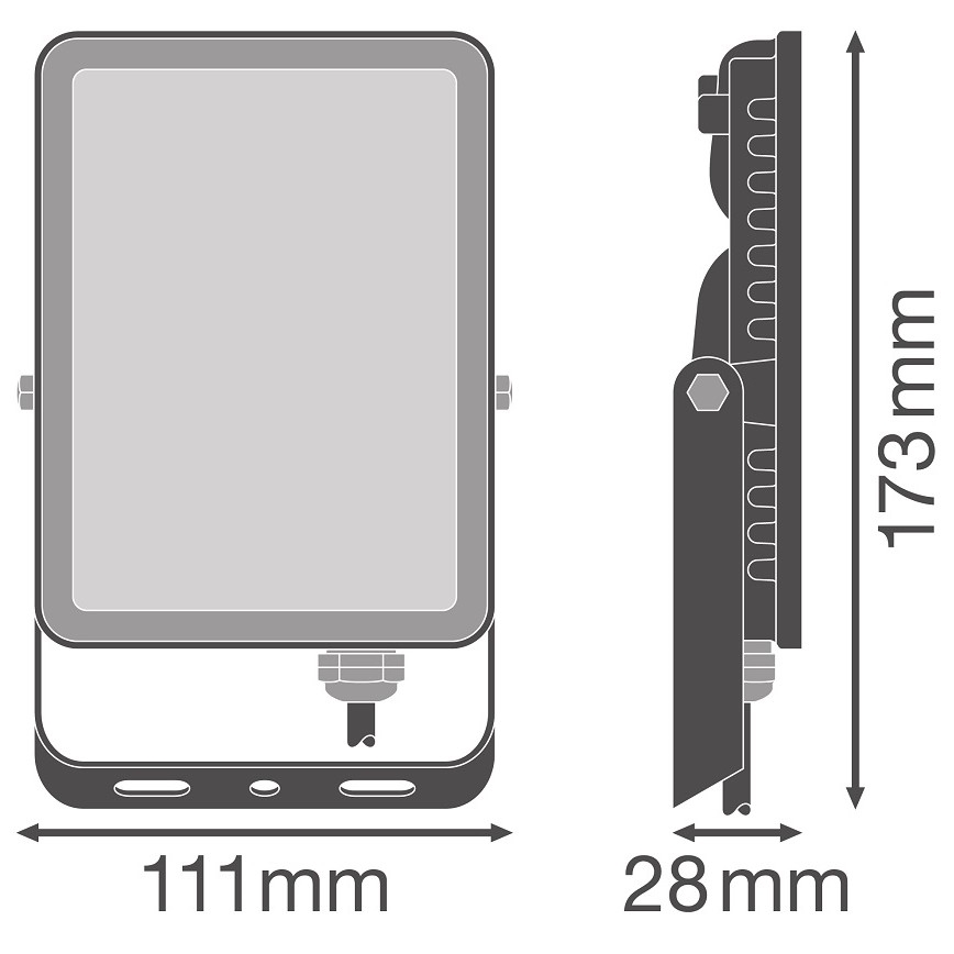 Ledvance - Væghængt LED projektør FLOODLIGHT LED/20W/230V 4000K IP65