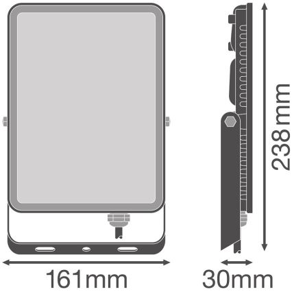 Ledvance - Væghængt LED projektør FLOODLIGHT LED/50W/230V 6500K IP65