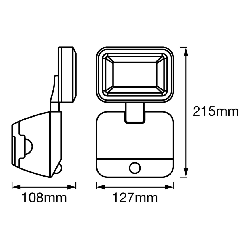 Ledvance - Væghængt LED projektør med sensor SPOTLIGHT LED/4W/4xD IP54