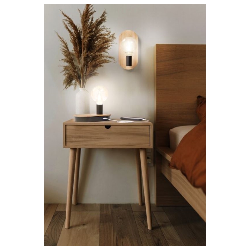 Ledvance - Væglampe DECOR WOOD 1xE27/8W/230V