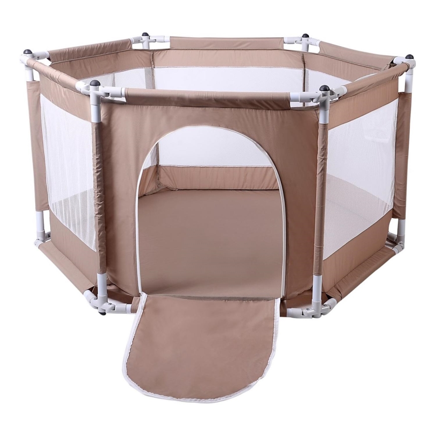 Legeindhegning 120 cm brun