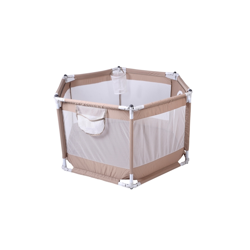 Legeindhegning 120 cm brun