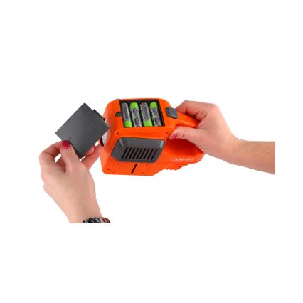 Legetøjsplæneklipper med bobleblæser og lys, 4xAA