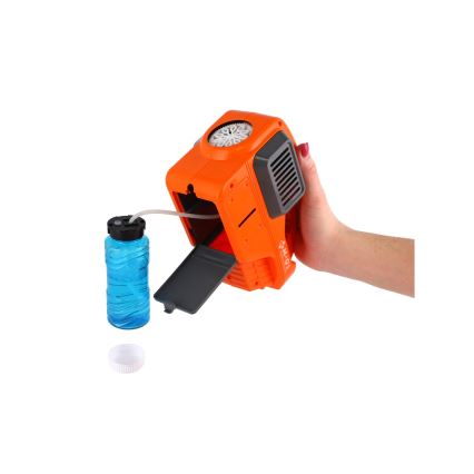 Legetøjsplæneklipper med bobleblæser og lys, 4xAA