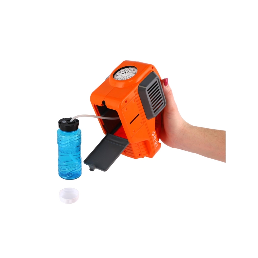 Legetøjsplæneklipper med bobleblæser og lys, 4xAA