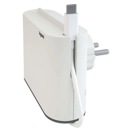 Legrand 049401 - Forgreningsled 2Z Type C + USB-A + USB-C hvid