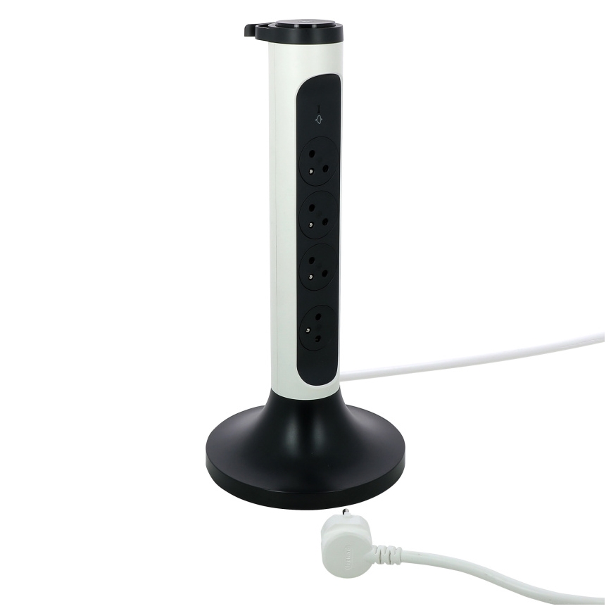 Legrand 049410 - Stikkontakt pullert 230V/16A, 4x2P+T 2m