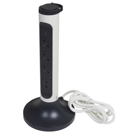 Legrand 049410 - Stikkontakt pullert 230V/16A, 4x2P+T 2m