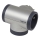 Legrand 049439-Forgreningsled drejeligt 2Z Type E + USB-A + USB-C sølvfarvet/sort