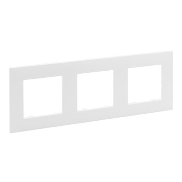 Legrand - 3-moduls ramme NILOE STEP hvid