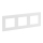 Legrand - 3-moduls ramme NILOE STEP hvid