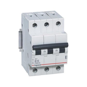 Legrand - 3-polet automatsikring RX3 3P B 16A 6000A