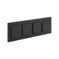 Legrand - 4x enpolet afbryder nr. 1 med ramme NILOE STEP sort