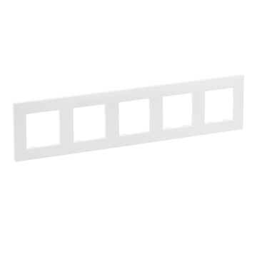 Legrand - 5-modulsramme NILOE STEP, hvid