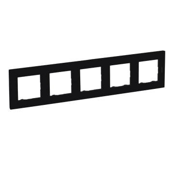 Legrand - 5-modulsramme NILOE STEP, sort