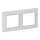 Legrand 754032 - Ramme til afbrydere VALENA LIFE 2P hvid/krom