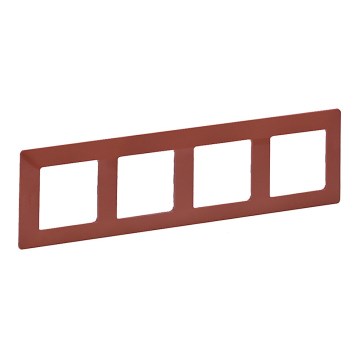 Legrand 754074 - Ramme til VALENA LIFE 4P-afbrydere, teglfarvet