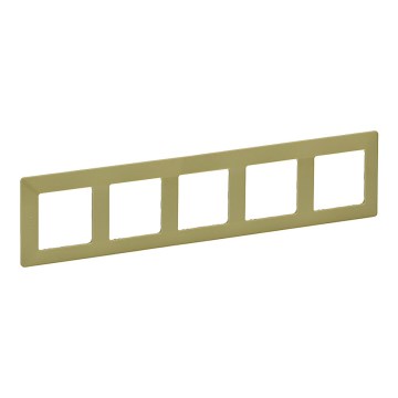 Legrand 754085 - Ramme til afbrydere VALENA LIFE 5P grøn