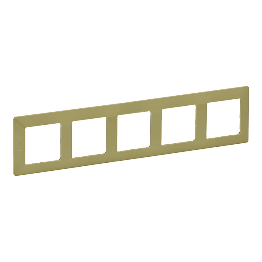 Legrand 754085 - Ramme til afbrydere VALENA LIFE 5P grøn