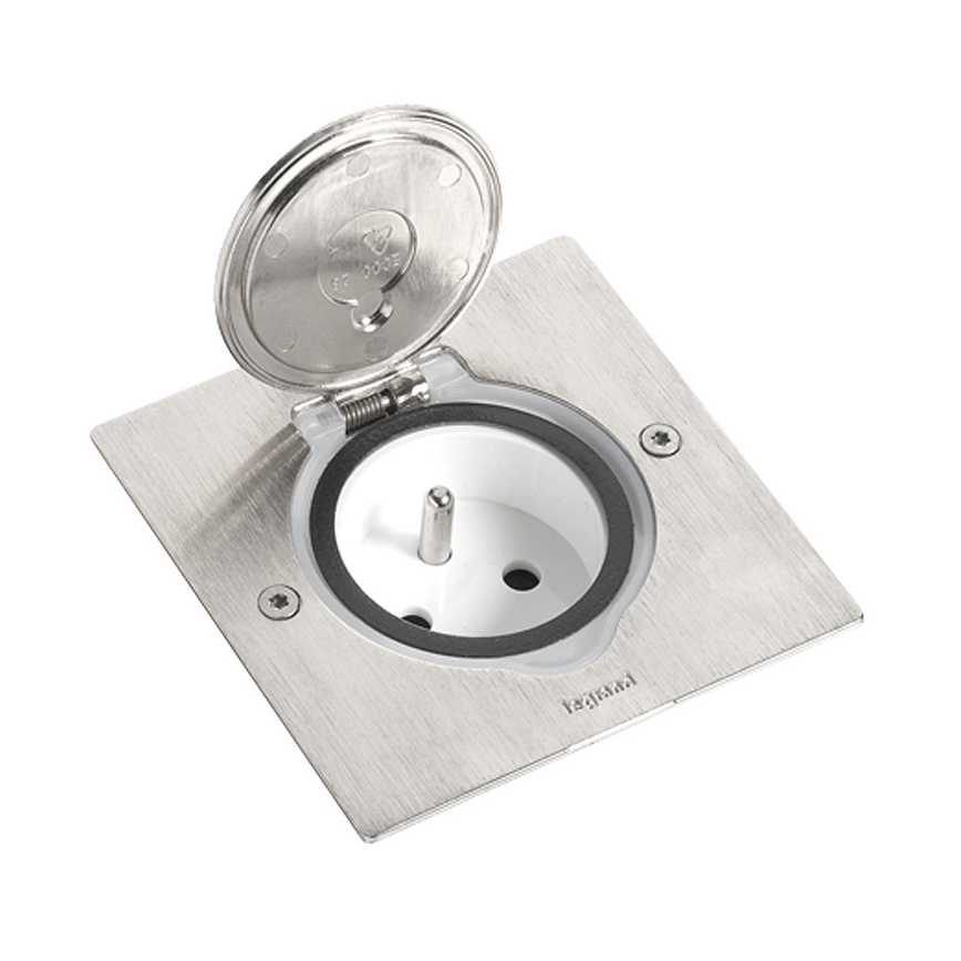 Legrand 89700 - Ramme til gulv stikkontakt PLATINUM 2M IP44 rustfri