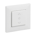 Legrand - Betjening til jalousier med ramme NILOE STEP hvid