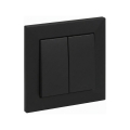 Legrand - Dobbelt afbryder nr. 5 med ramme SUNO sort