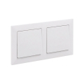 Legrand - Dobbelt enkeltpolet afbryder nr. 1 med ramme SUNO hvid