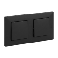Legrand - Dobbelt enpolet afbryder nr. 1 med ramme NILOE STEP sort