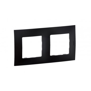 Legrand - Dobbelt ramme NILOE sort