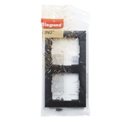 Legrand - Dobbelt ramme SUNO sort