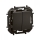 Legrand - Dobbelt trappeafbryder uden ramme nr. 6+6 NILOE sort
