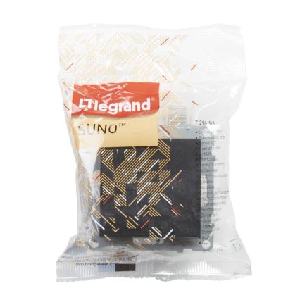 Legrand - Enkeltpolet afbryder č. 1 uden ramme SUNO sort