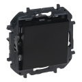 Legrand - Enkeltpolet afbryder nr. 1/0 uden ramme NILOE STEP sort