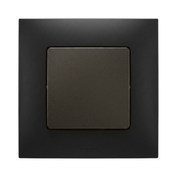 Legrand - Enpolet afbryder nr. 1 med NILOE-ramme, sort