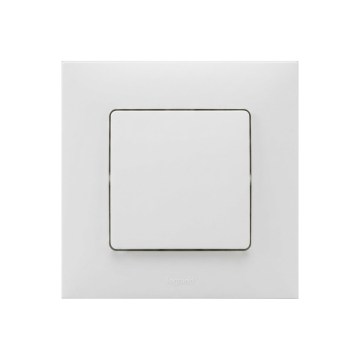 Legrand - Enpolet afbryder nr. 1 med ramme NILOE hvid
